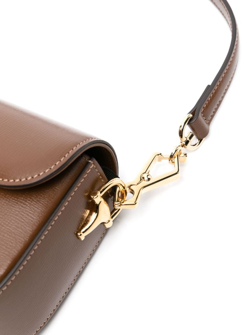 Brown Horsebit 1955 Small Shoulder Bag