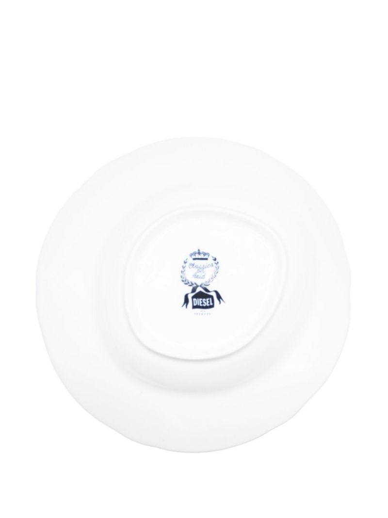 Xdiesel White Living Dinner Plate