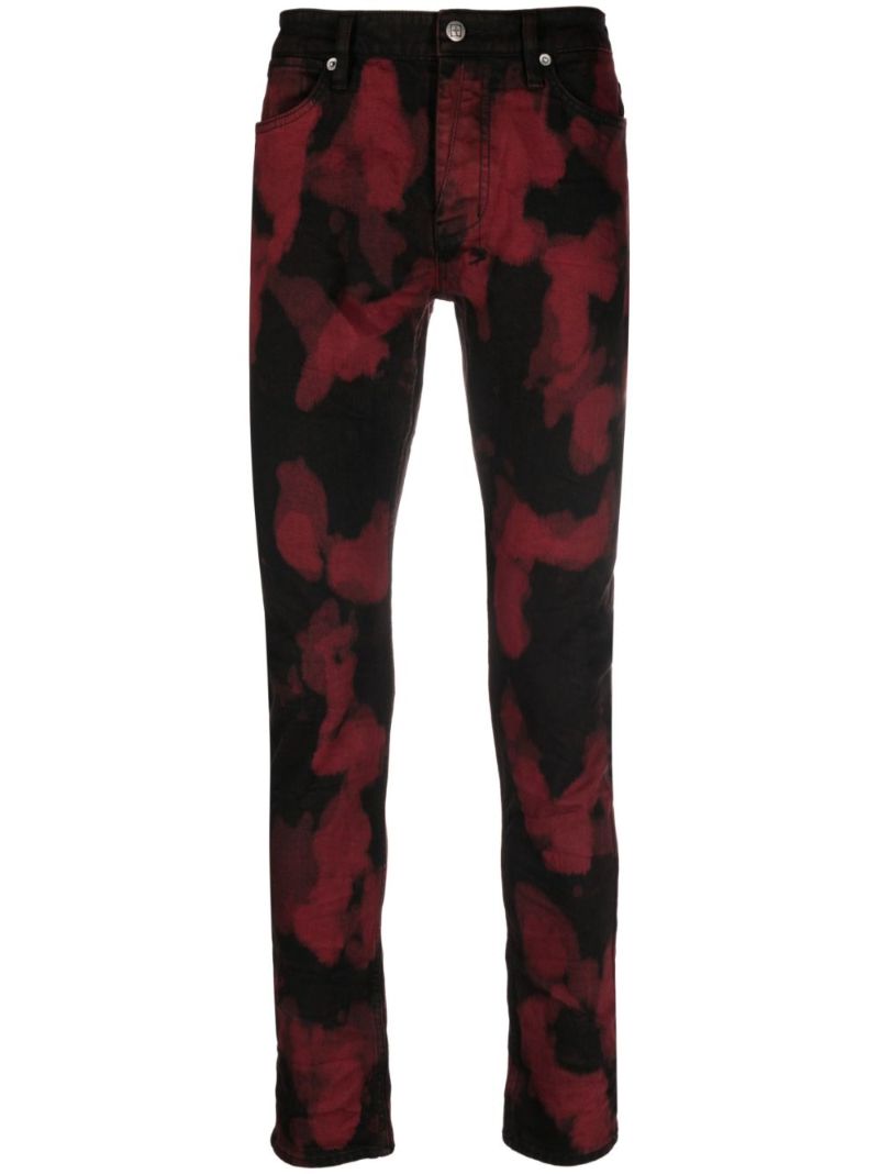 Black Bleach Effect Jeans