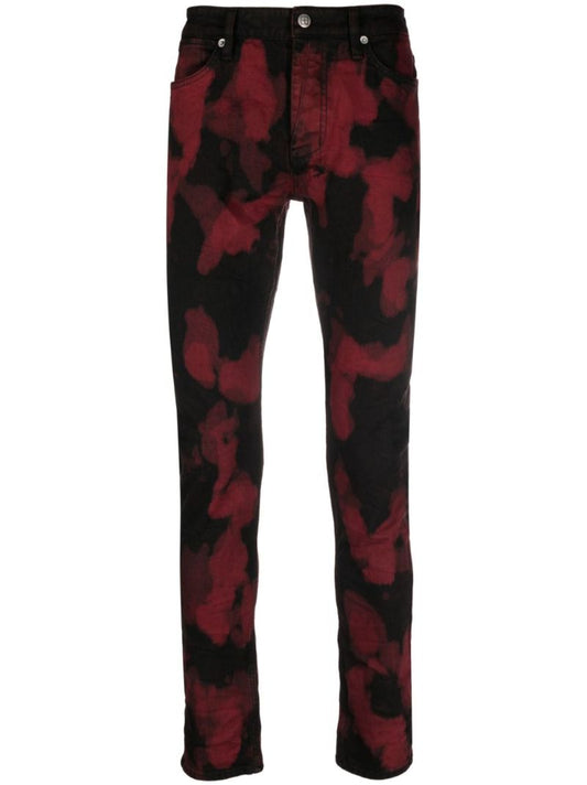 Black Bleach Effect Jeans