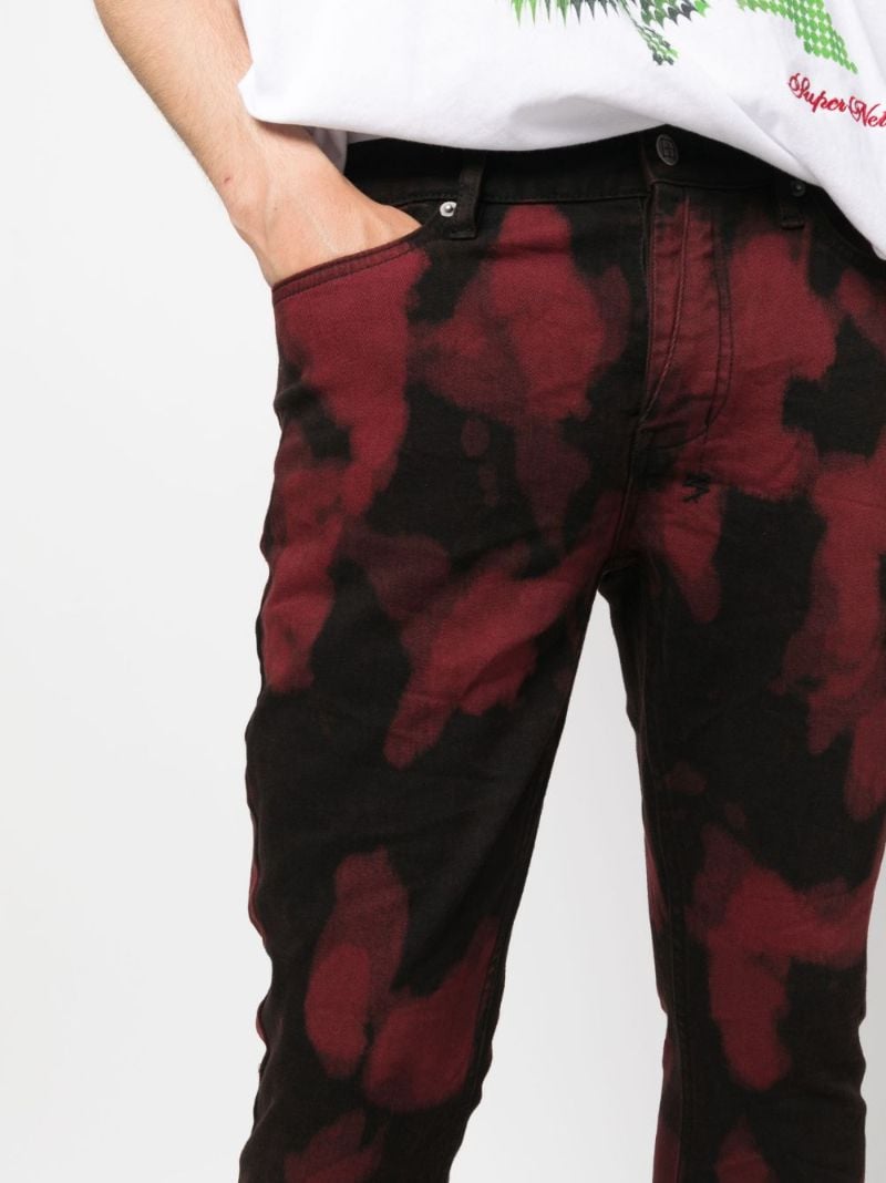 Black Bleach Effect Jeans