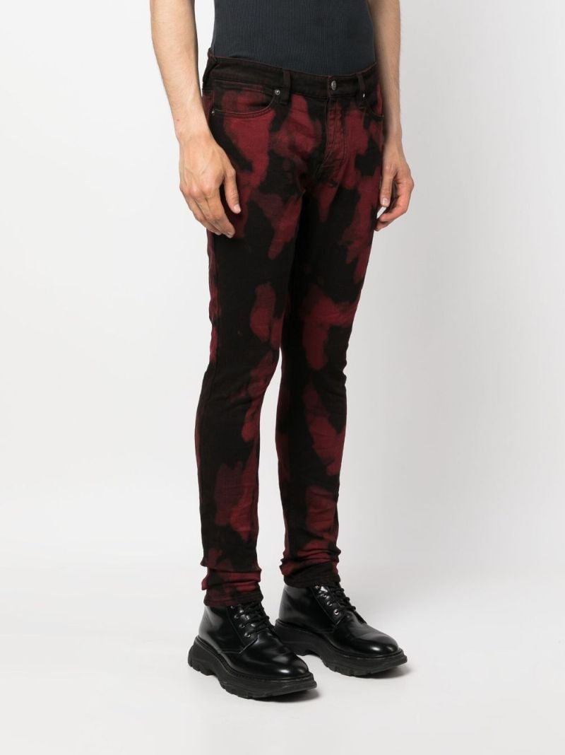 Black Bleach Effect Jeans