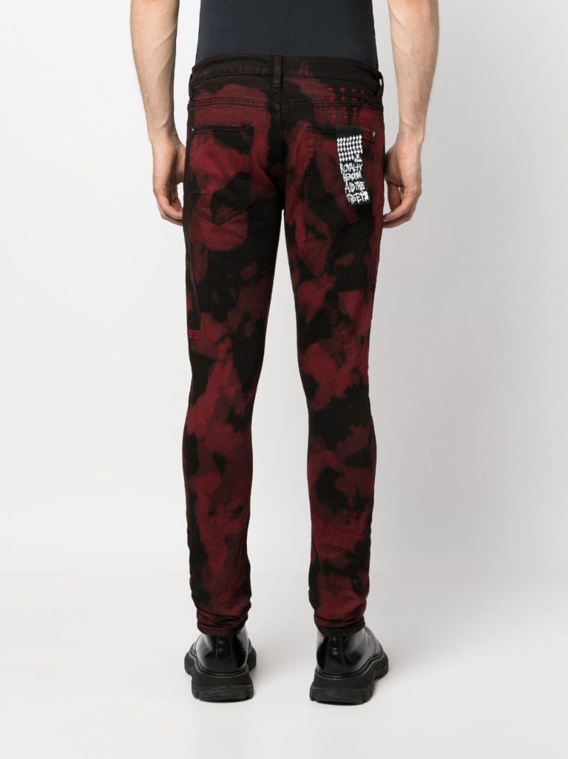 Black Bleach Effect Jeans