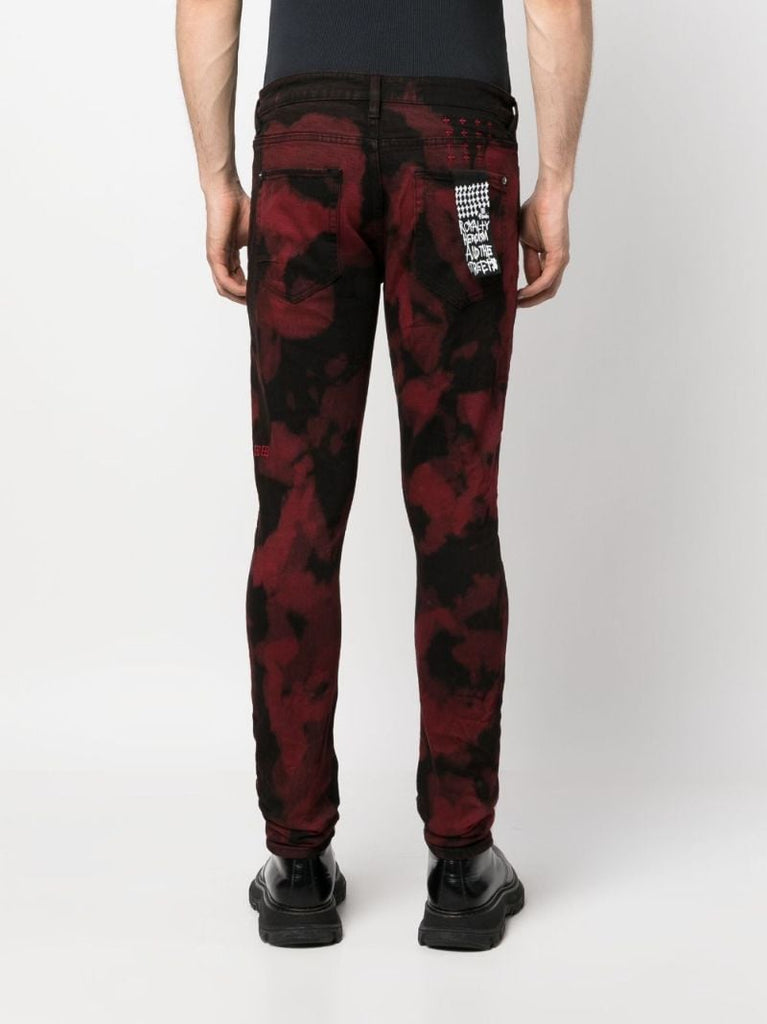 Black Bleach Effect Jeans