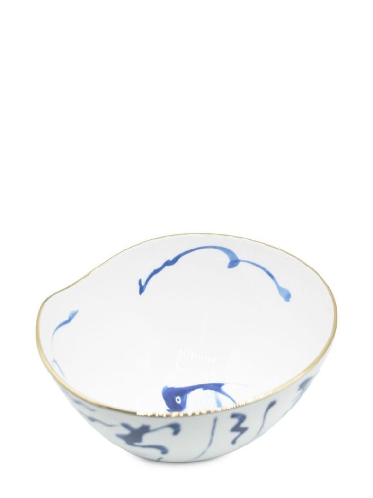 X Diesel White Koi Salad Bowl