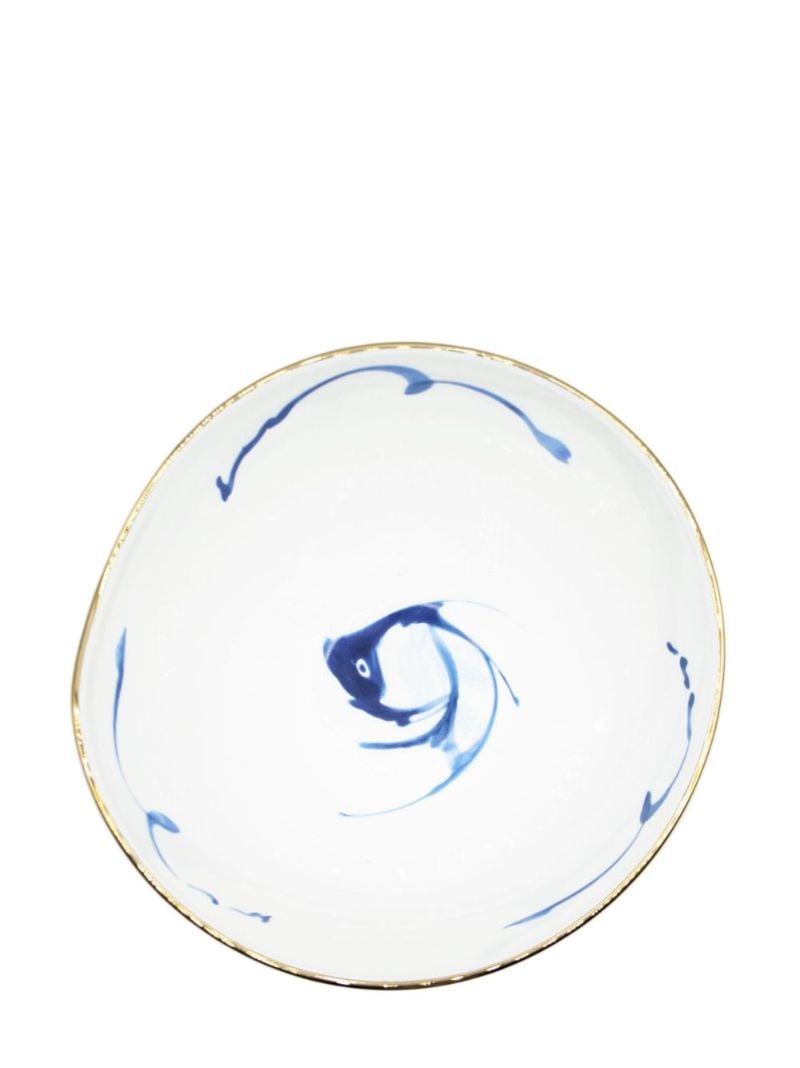 X Diesel White Koi Salad Bowl