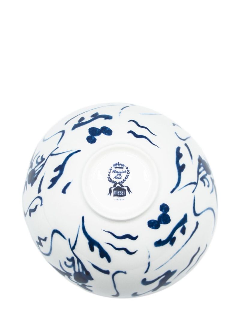 X Diesel White Koi Salad Bowl