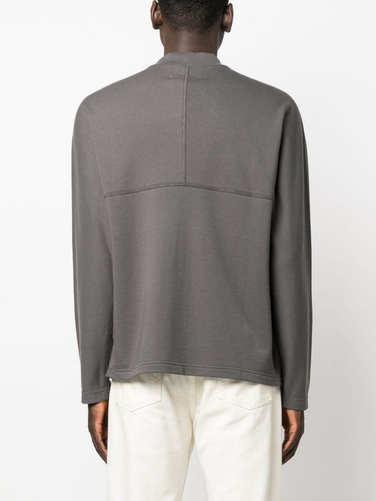 Grey High-neck Sweatshirt