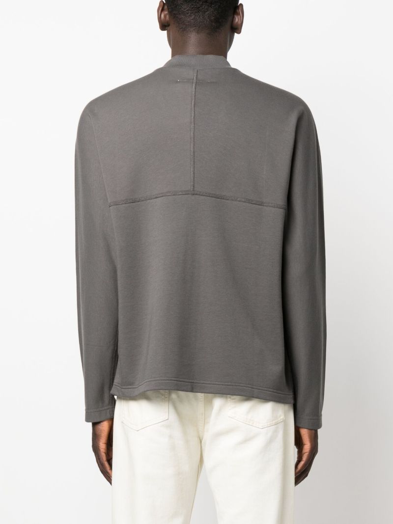 Grey High-neck Sweatshirt