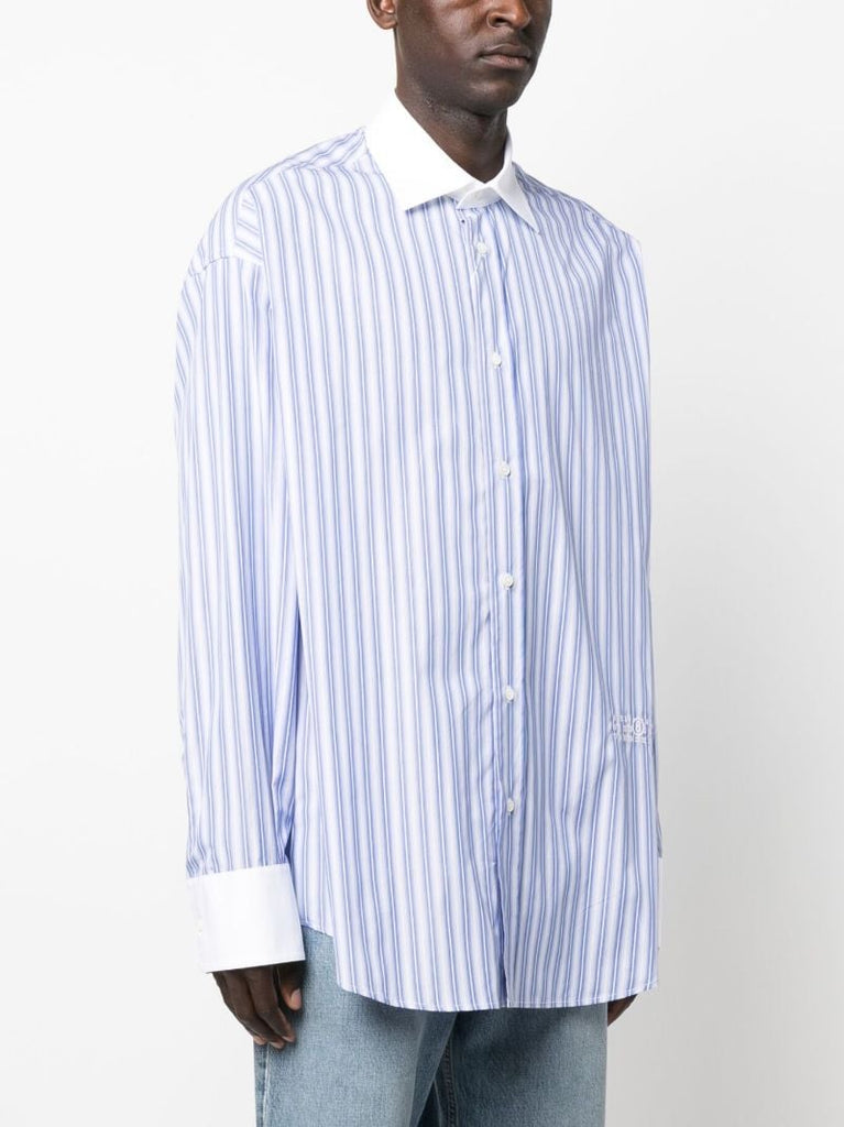 Blue Striped Long-sleeve Shirt