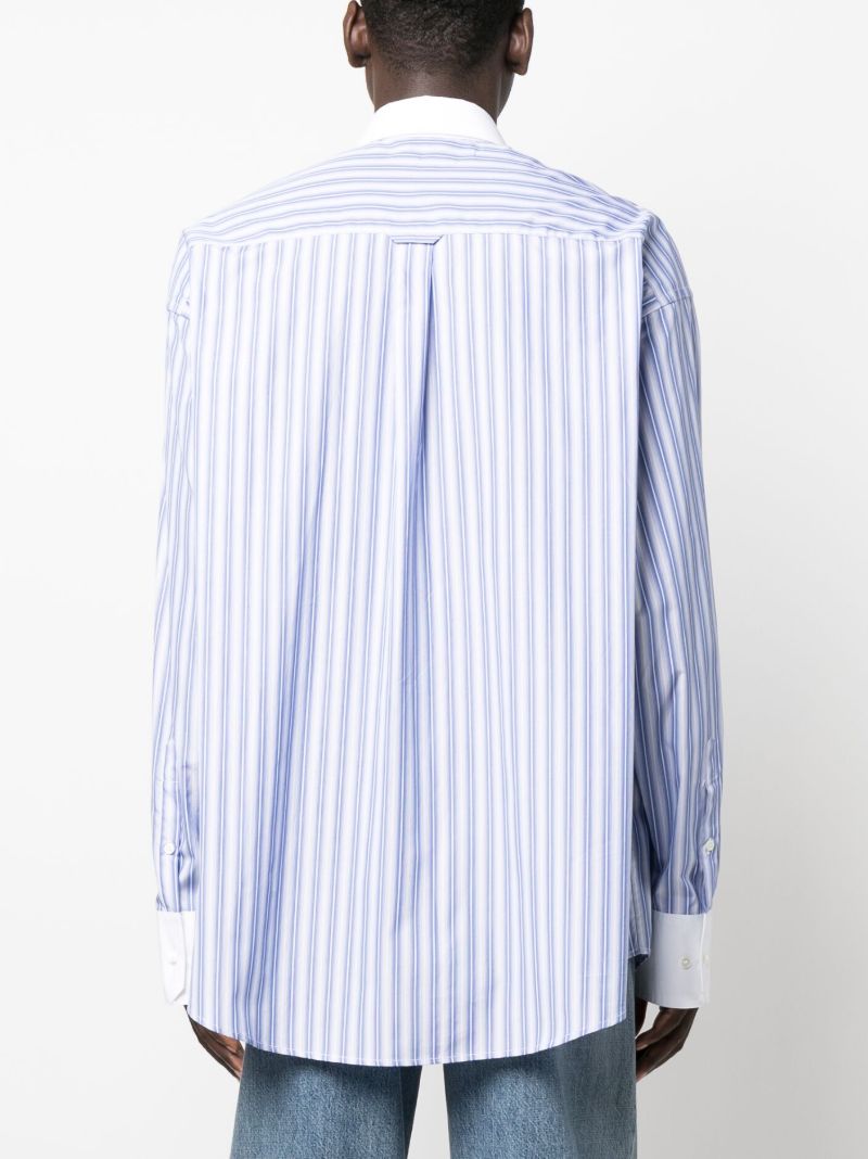 Blue Striped Long-sleeve Shirt