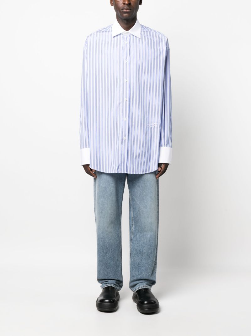 Blue Striped Long-sleeve Shirt