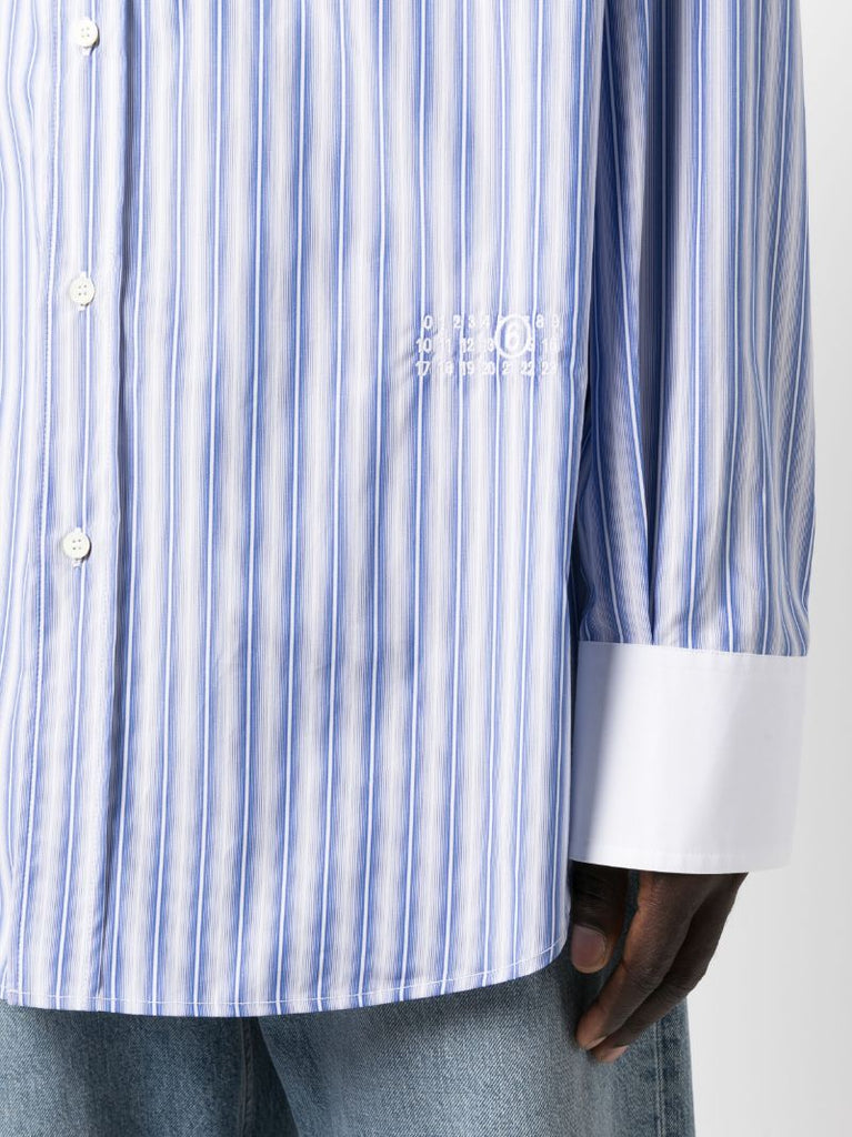 Blue Striped Long-sleeve Shirt