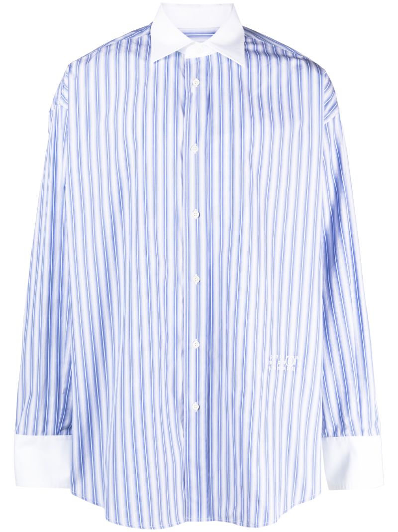 Blue Striped Long-sleeve Shirt