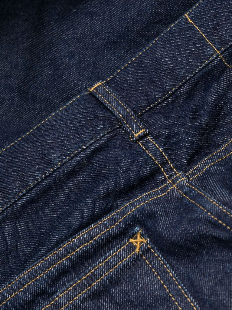 Blue Mid-rise Straight-leg Jeans