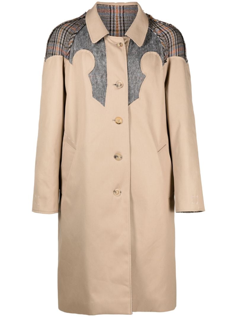 Neutral Reversible Single-breasted Coat