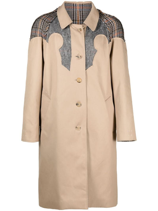 Neutral Reversible Single-breasted Coat