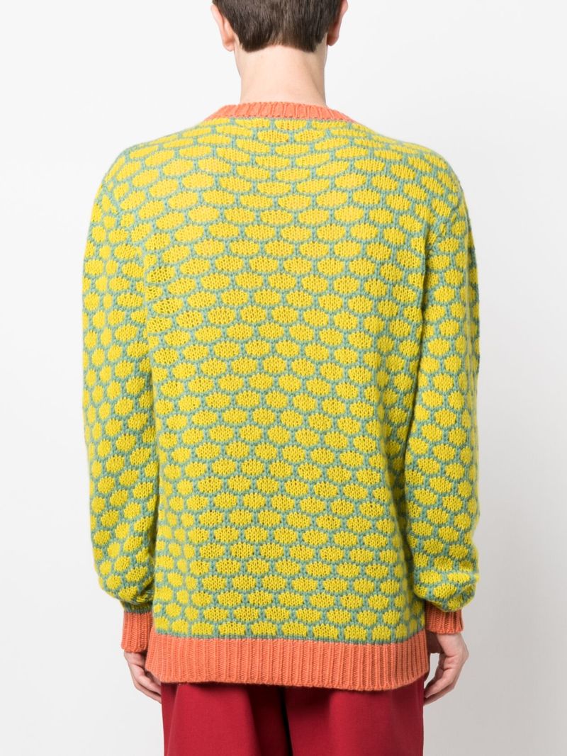 Yellow Brick Stitch Cashmere Sweater