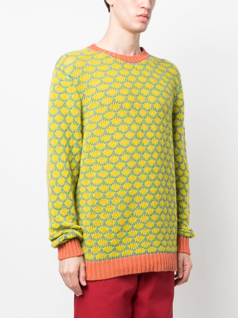 Yellow Brick Stitch Cashmere Sweater