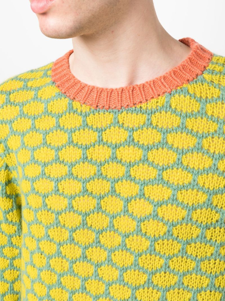 Yellow Brick Stitch Cashmere Sweater
