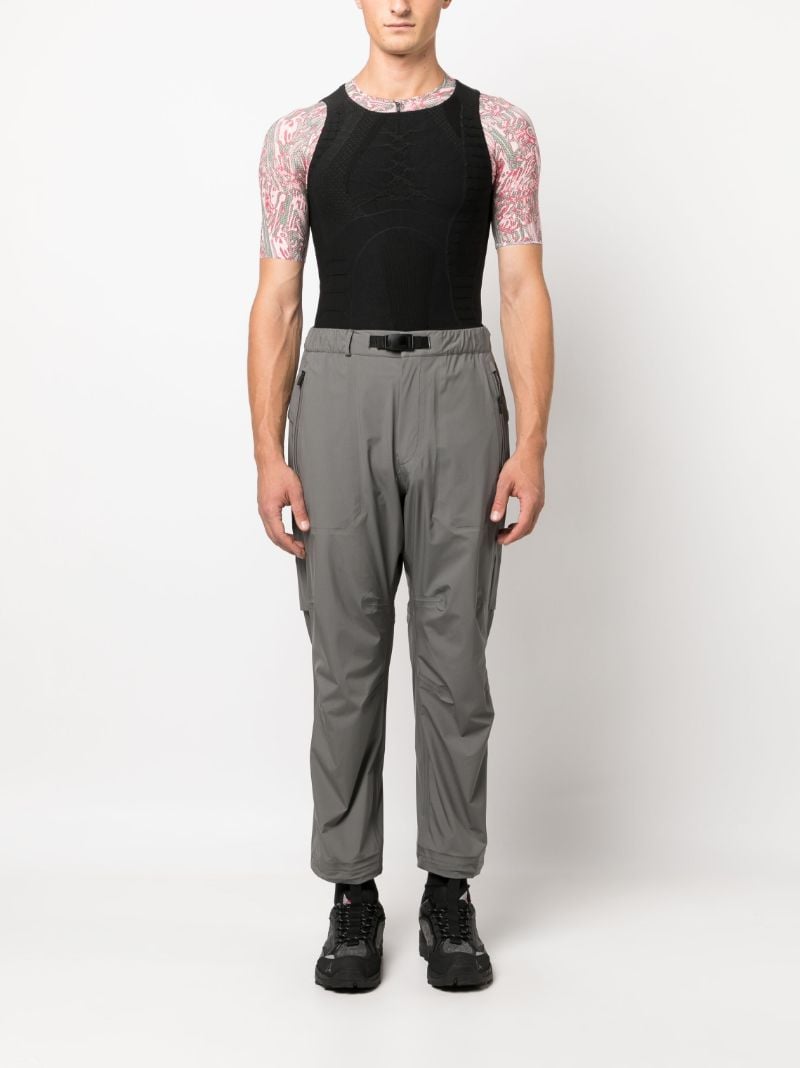 Black 3d-knit Tank Top