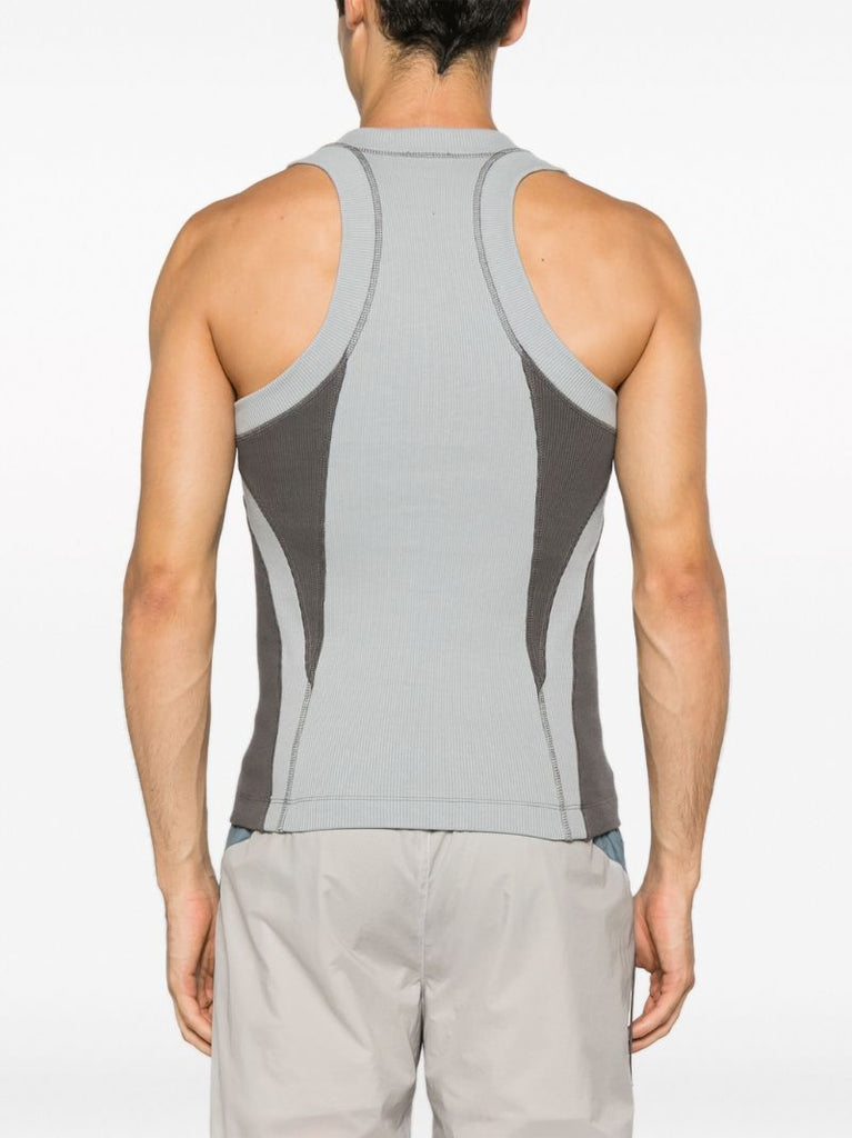 Grey Sleeveless Compression Top
