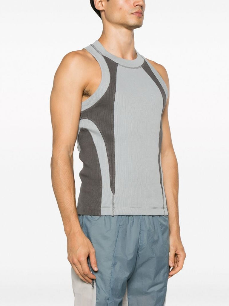 Grey Sleeveless Compression Top