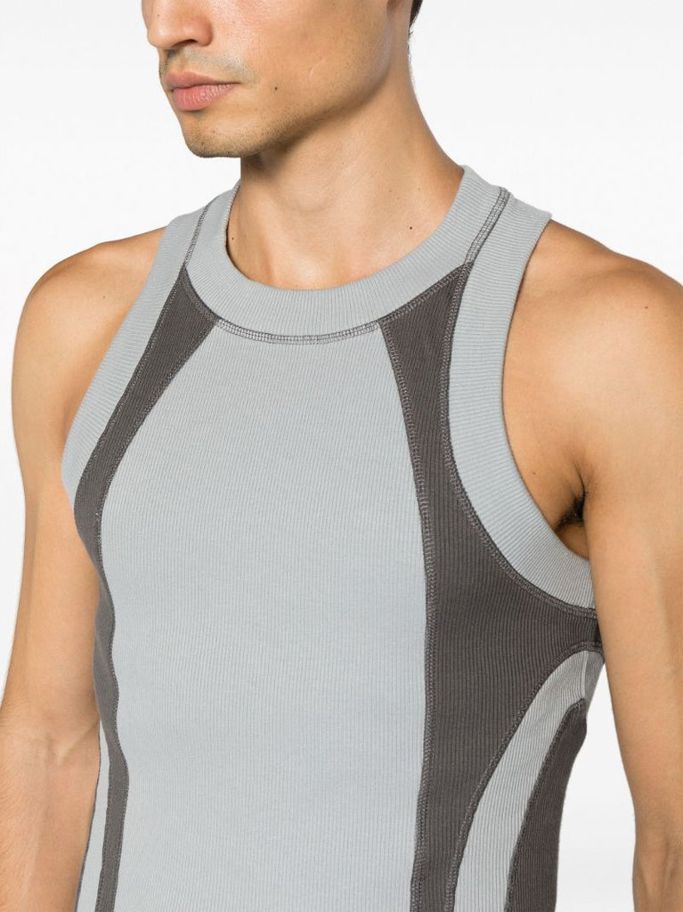 Grey Sleeveless Compression Top