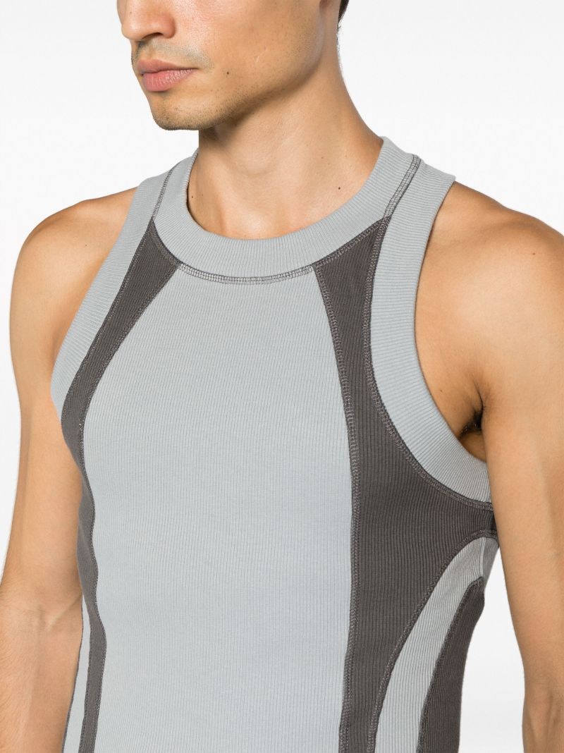 Grey Sleeveless Compression Top