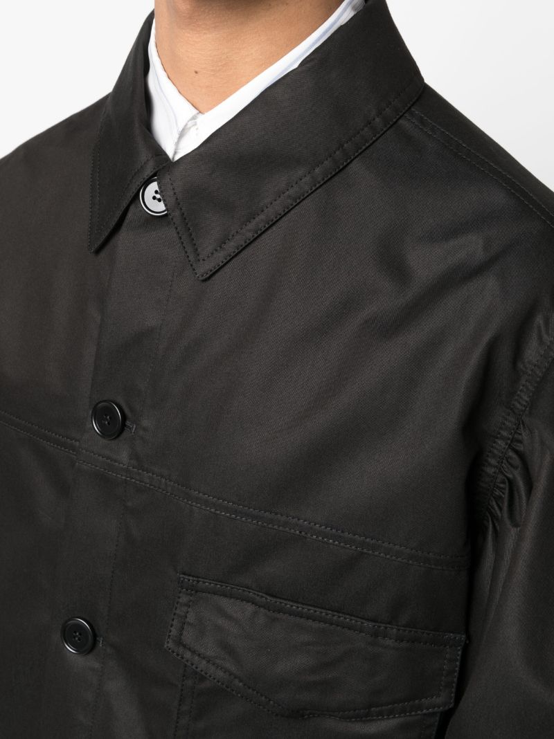 Black Puff-sleeve Bomber Jacket