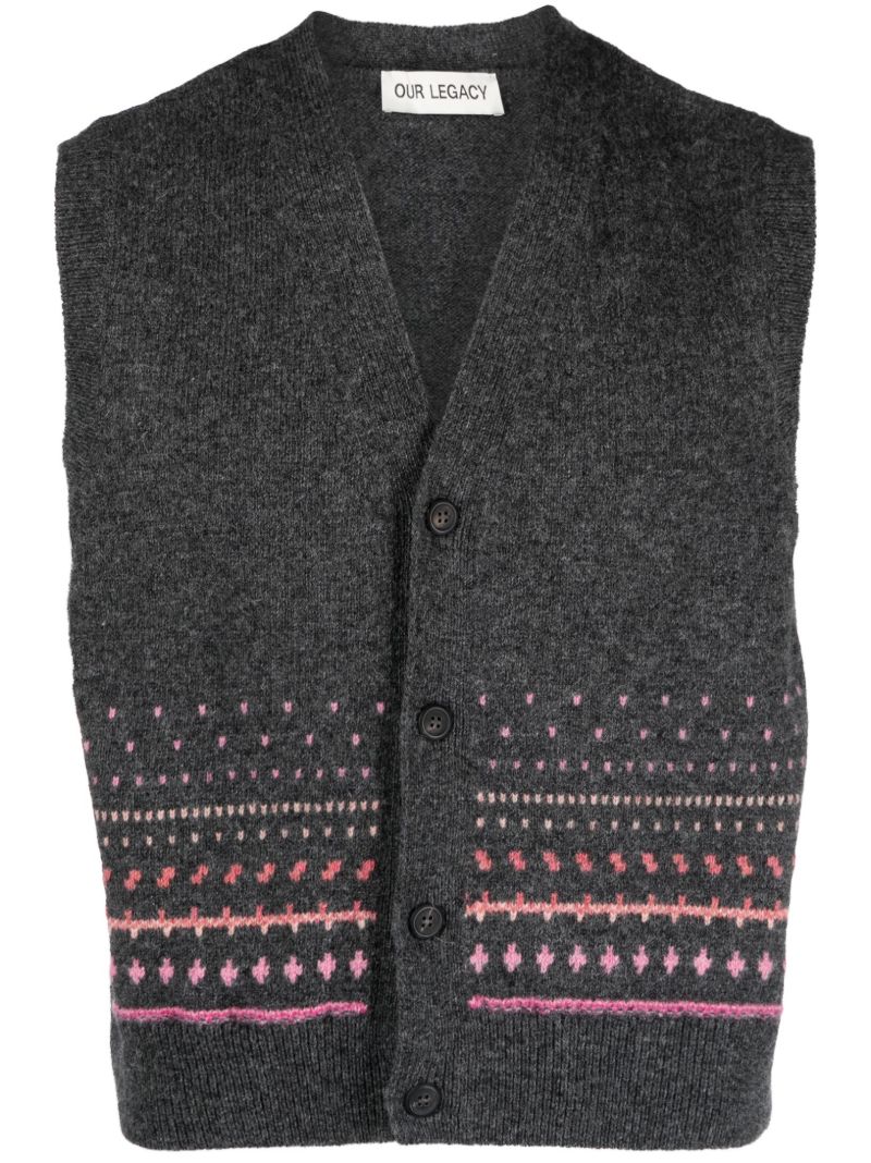 Grey Rugrats Wool Vest