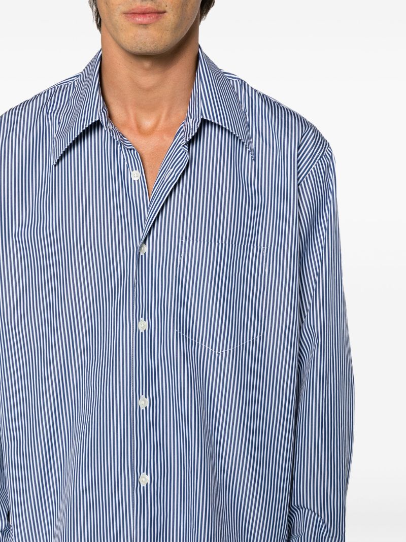 Blue Coco 70s Striped Cotton Shirt