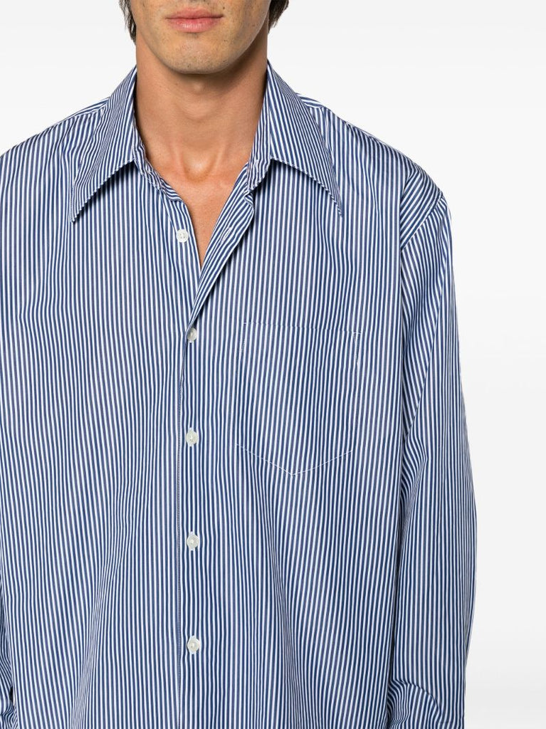Blue Coco 70s Striped Cotton Shirt