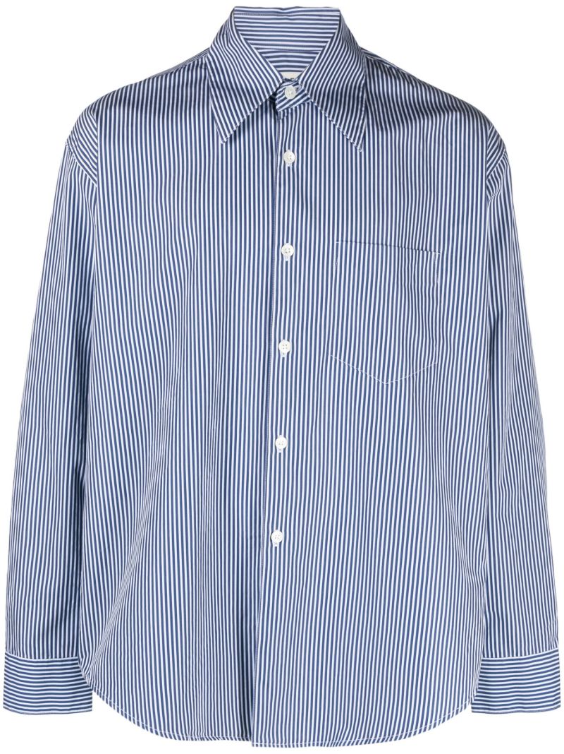 Blue Coco 70s Striped Cotton Shirt
