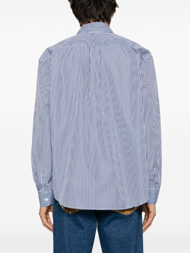 Blue Coco 70s Striped Cotton Shirt