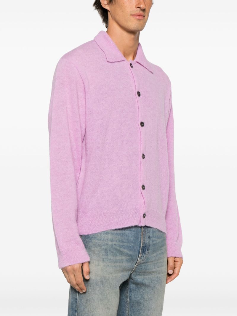 Pink Fine-knit Cardigan