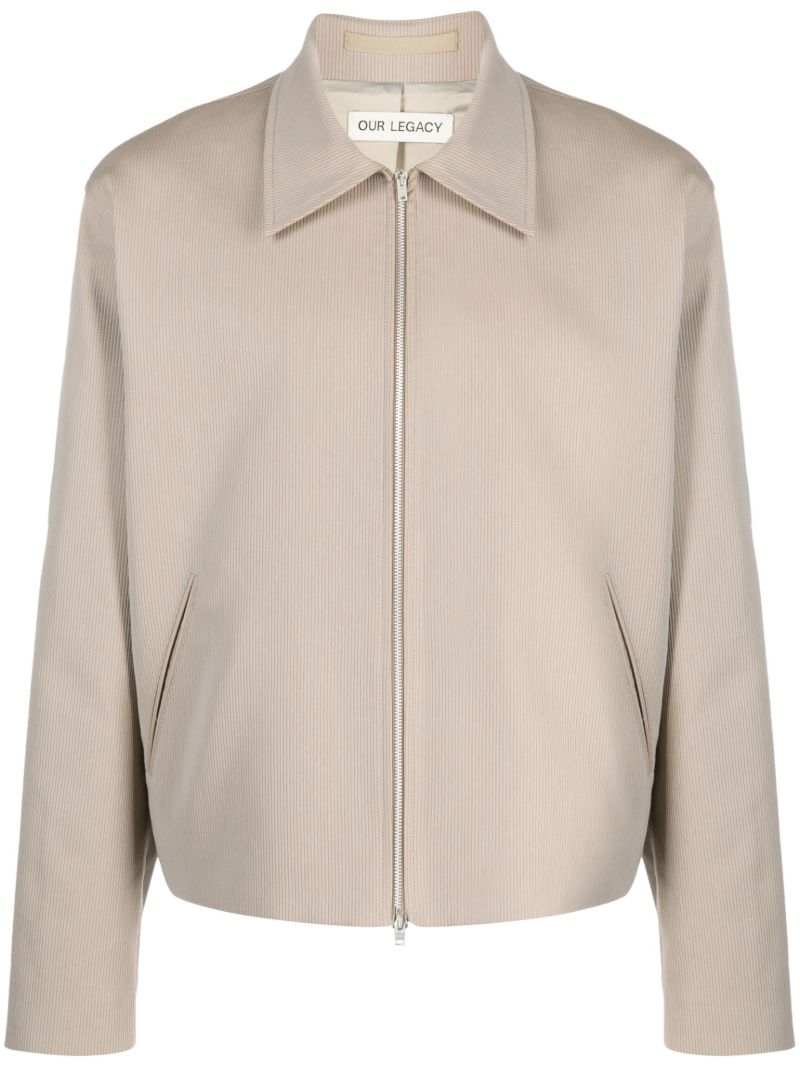 Neutral Mini Zip-up Jacket
