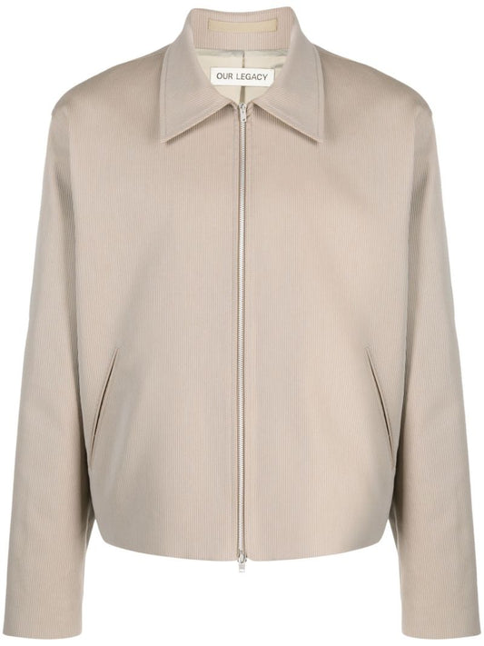 Neutral Mini Zip-up Jacket