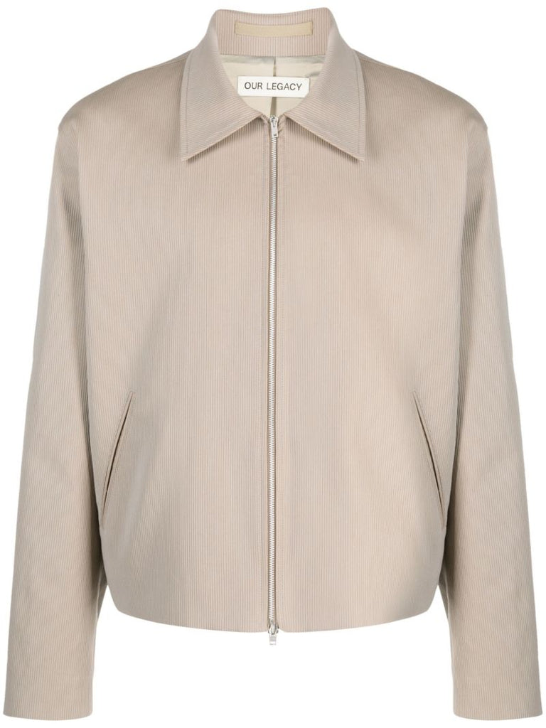 Neutral Mini Zip-up Jacket