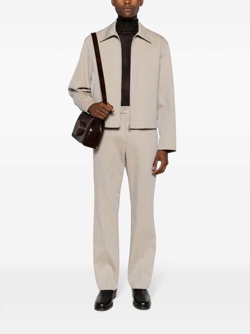 Neutral Mini Zip-up Jacket