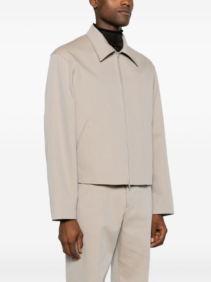 Neutral Mini Zip-up Jacket