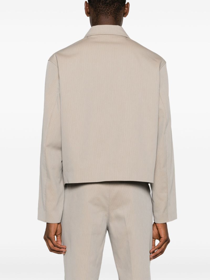 Neutral Mini Zip-up Jacket