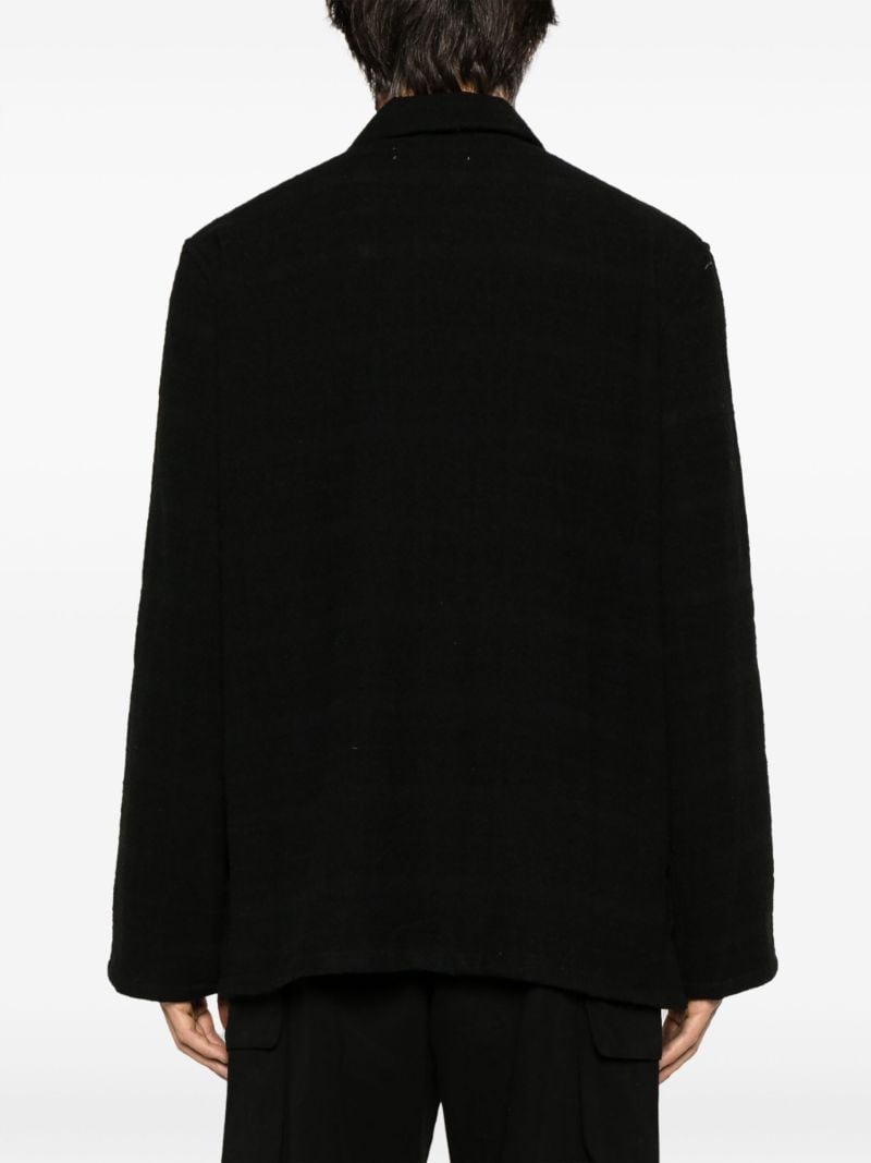 Black Haven Checked Shirt Jacket