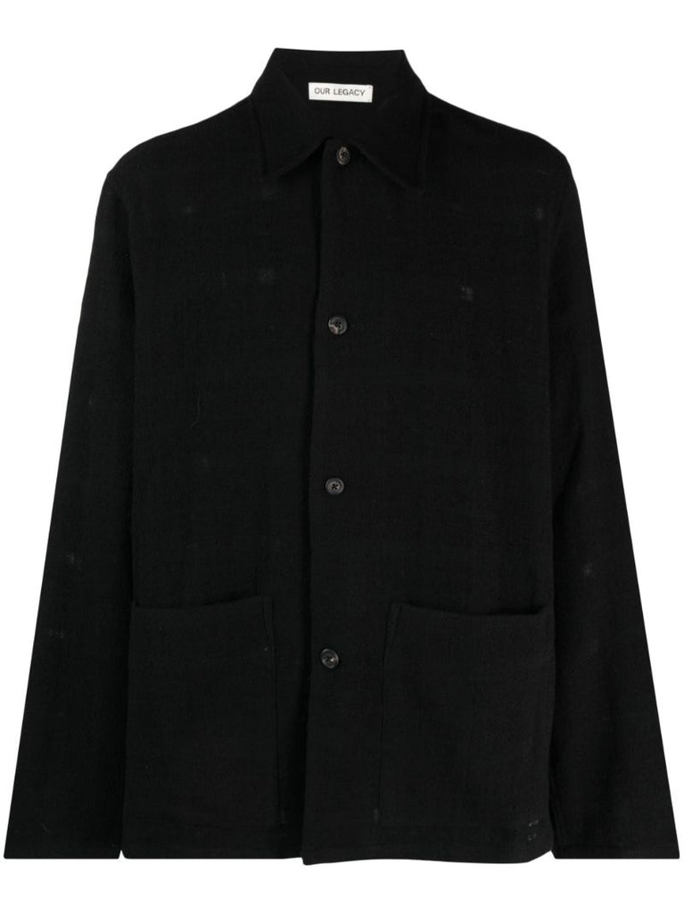 Black Haven Checked Shirt Jacket