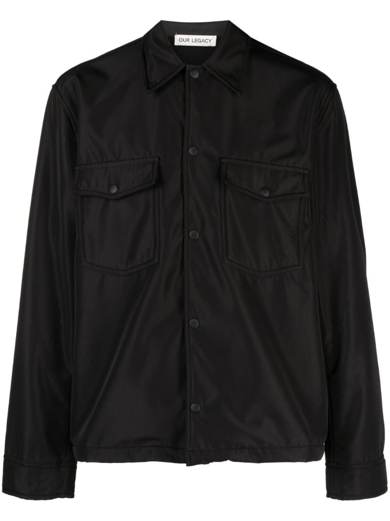 Black Evening Coach Press-stud Jacket