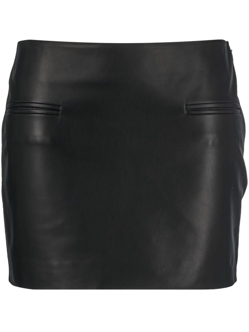 Black Leather Mini Skirt