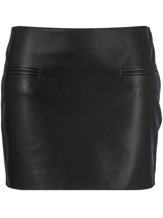 Black Leather Mini Skirt