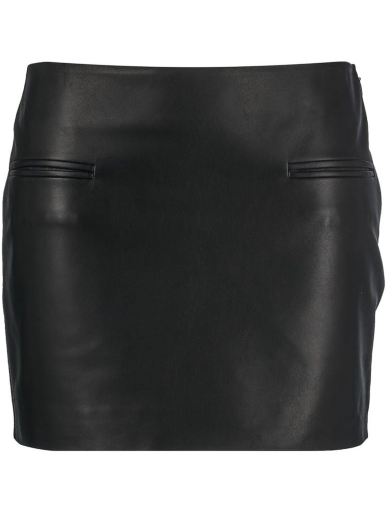 Black Leather Mini Skirt