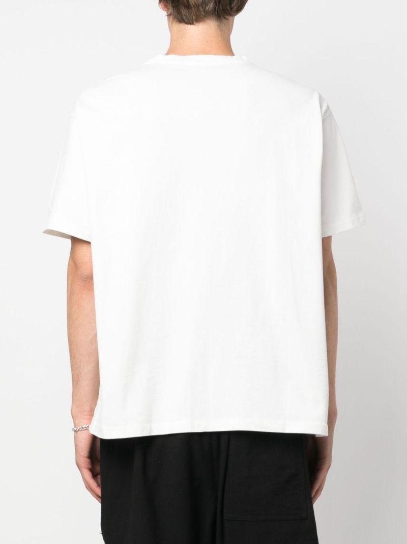 White Fish Embroidered T-shirt