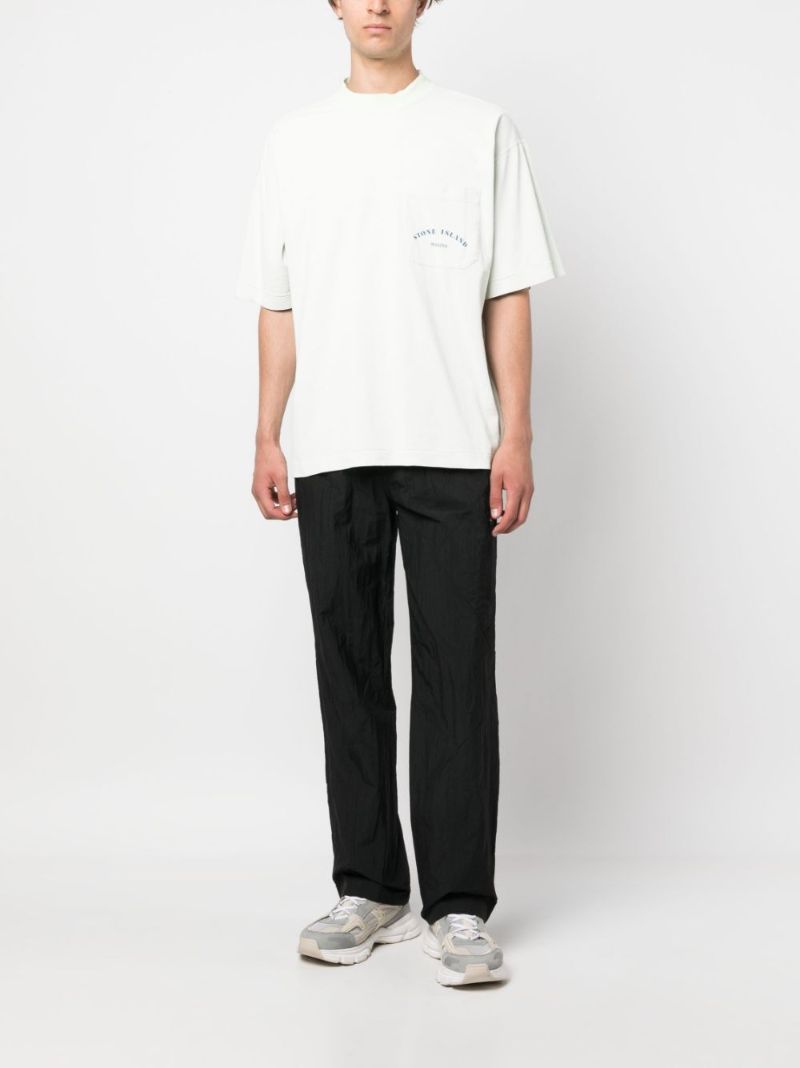 Green Crew Neck Cotton T-shirt